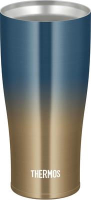 Garrafa Térmica Azul Isolada a Vácuo Thermos Mantém Bebidas Quentes ou Copo Térmico, 420ml, Gradiente, Segura, Design, Frio, JDE-422LTD BL-G