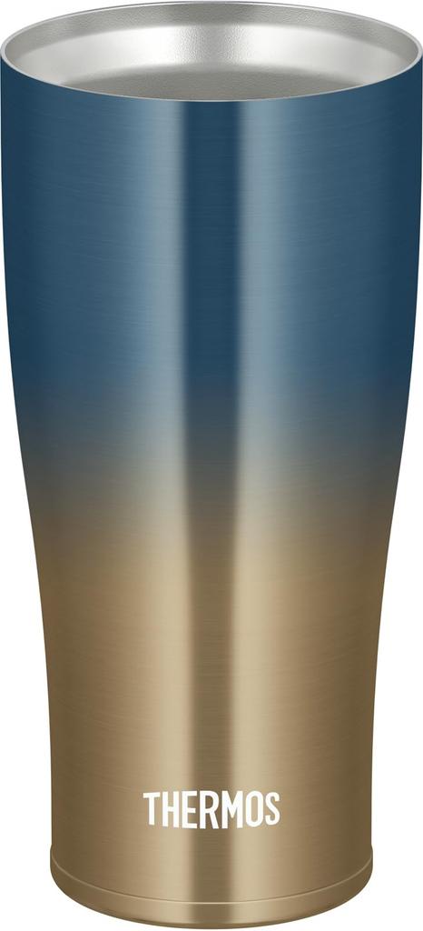 Thermos Vacuum Insulated Blue Dishwasher Thermos Flask Keeps Drinks Hot or Tumbler, 420ml, Gradient, Safe, Design, Cold, JDE-422LTD BL-G