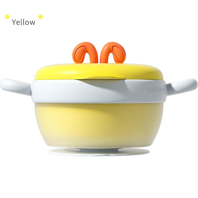 

Premium Baby Insulated Bowl 316 Stainless Steel Heat Sensitive for Safe Feeding Ideal for Food Meals Essential Kids Tableware