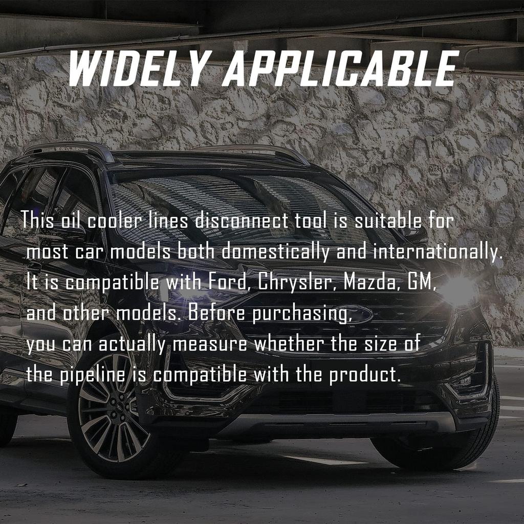 7PCS AC Fuel Line Disconnect Tool Set - 1/4 5/16 3/8 1/2 5/8 3/4 7/8 Inch Fuel Filter Removal Tool Compatible With GM Ford Chrysler More Vehicles -