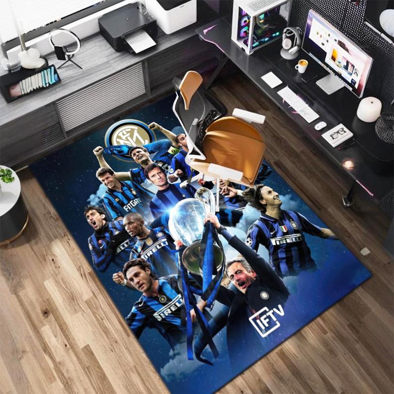 Famous F.C. Internazionale Milano Football Player Lautaro Martínez Carpet Is Suitable for Living Room and Bedroom Office Decorative Carpet L8
