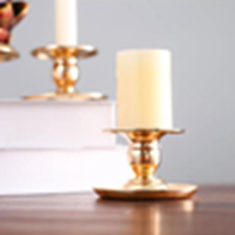1pcs Candlestick Geometric Iron Hollow Golden Tealight Candle Holders NEW