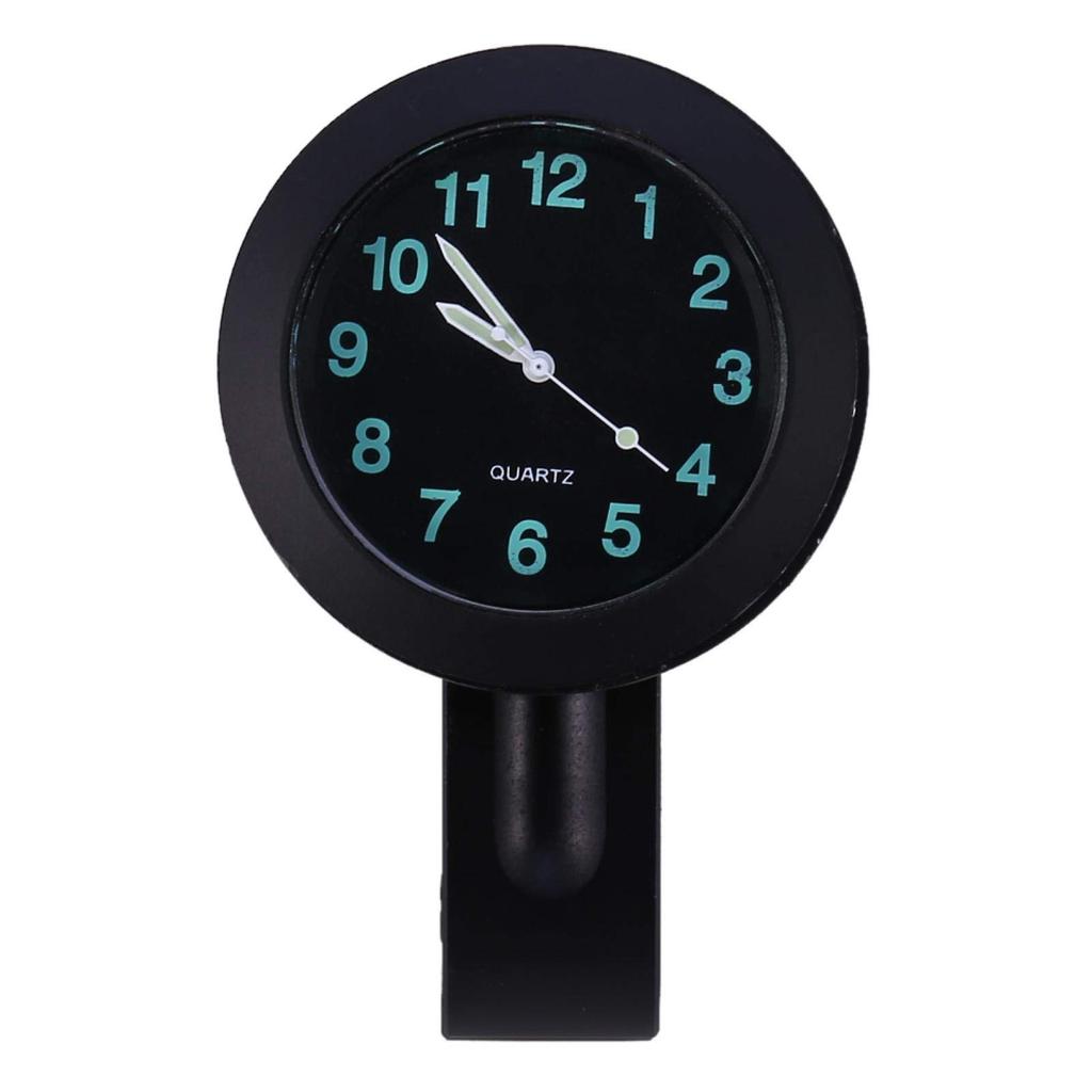 Motorcycle Clock Waterproof Radio Digital Aluminum Handlebar Mount Watch, Motorcycle