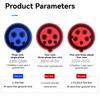IP44 Waterproof Industrial Connector Plug & Socket 3PIN 4PIN 5PIN 16A 32A Electrical Connection Wall Mount Socket Sturdy