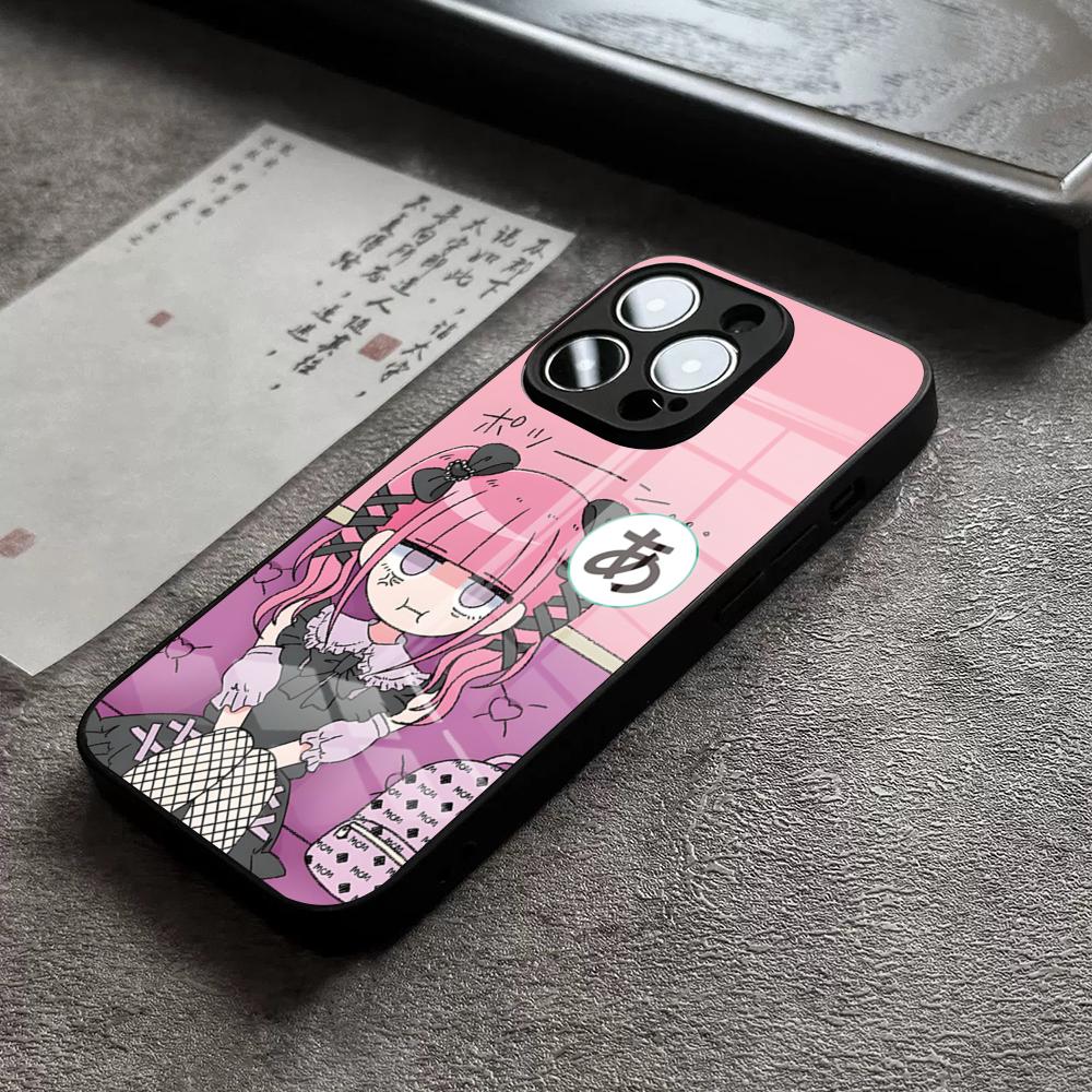 M-Menhera Chan Comic Phone Case For IPhone 16 Pro Max 15 Plus 14 Pro 12 11 13 Mini X XR XS Max 8 7 Plus SE Glass Cover