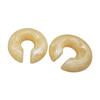 New Style Acrylic Ear Clip Earrings Round Resin C Shape Ear Cuff Jelly Color Lightweight No Piercing Earrings Party Wear