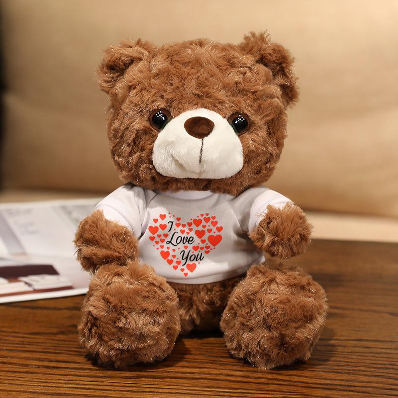 Niedlicher Rosenbär Teddybär Puppe Plüschtier Liebe Umarmung Bär Puppe Geburtstagsgeschenk