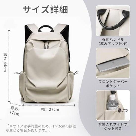 SHCER Rucksack Damen Herren Große Kapazität 20L A4 PC-Aufbewahrung Leichtgewicht 600g Wasserdicht Langlebig Mehrere Taschen Stilvoll Einfach Pendeln Schule Reisen