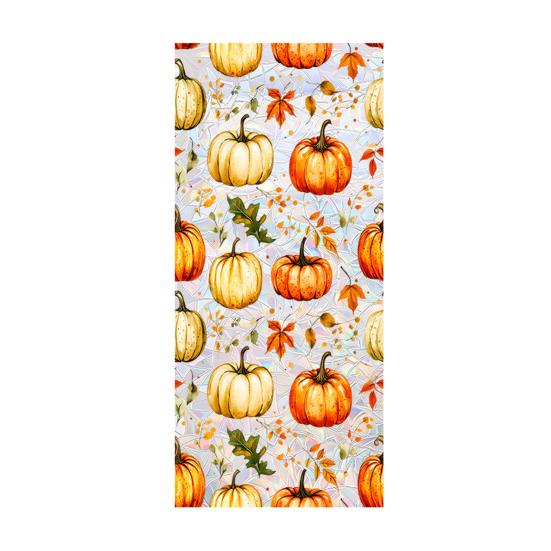 Halloween Window Sticker Stained Glass Style Witch Bats Decal Removable Pumpkins Ghosts Static Window Cling for Party Decoration