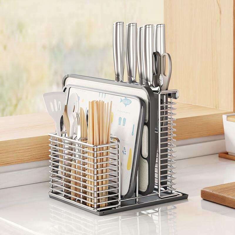 

Подставка для кухонных ножей и утвари Guan Zhuo Jia из нержавеющей стали 304