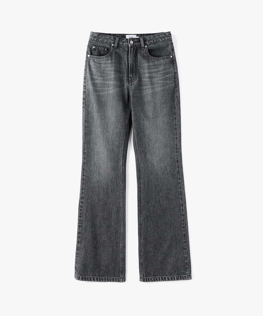 MONGDOL [Premium] Natural Semi-Bootcut Denim Jeans Gray Mdpt059Gray