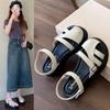 Fashion Comfortable Women's Sandals Summer Shoes 2025 Close Toe Low Heels Silver Flip Flops  Party Beach Shoes Large Size Casual