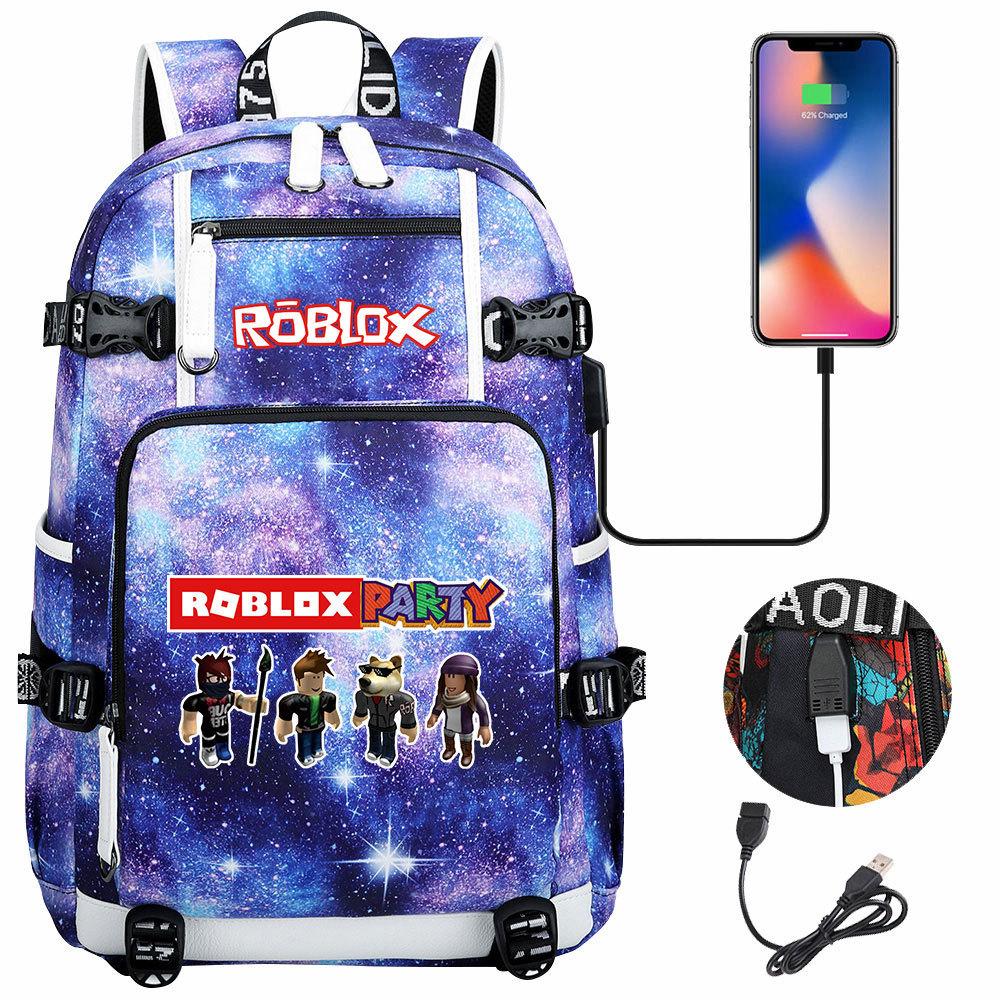 Game World USB Large Capacity Teen Student School Bag Men's and Women's Leisure Travel Backpack