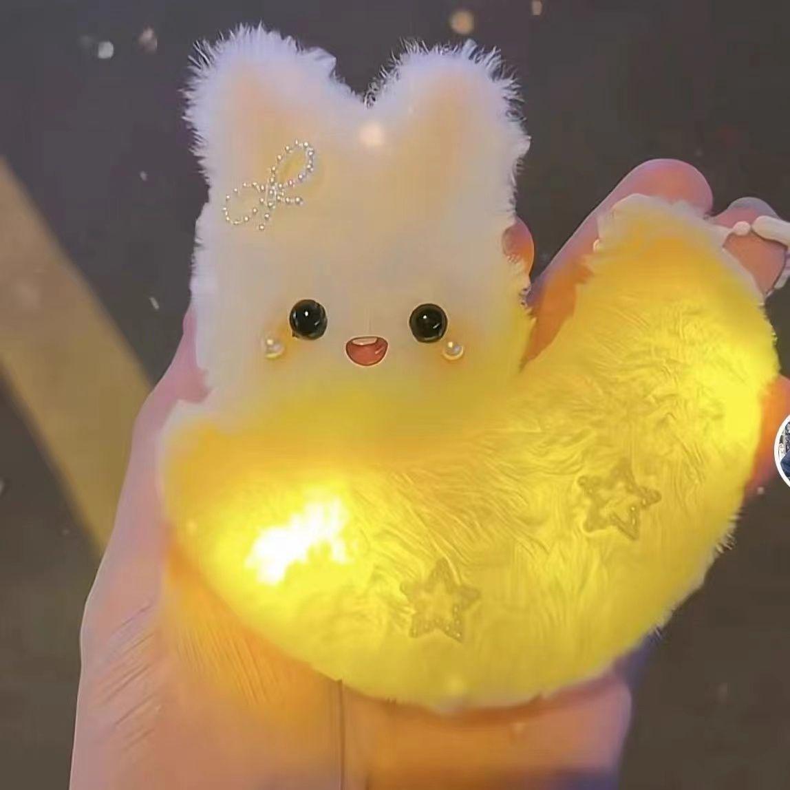 

Will Squeak and Shine, The Moon Rabbit Plush Doll, Mid-Autumn Festival Pendant, Handmade DIY Material Bag, Give Your Girlfriend A Gift 12cm