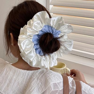 Sehr große koreanische Haarschmuck-Gummibänder Haargummis Haarbänder für Mädchen Frauen beliebt führend Mode Erwachsene Fascinator
