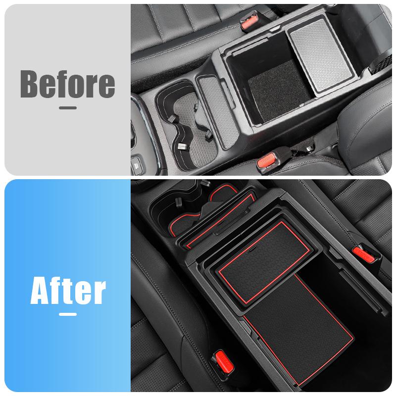 Car Accessories For Honda CR-V 6th Gen  2024 2025 CRV Hybrid Silicone Gate Slot Pad Cup Cushion Sticker Non-Slip Rug Mats