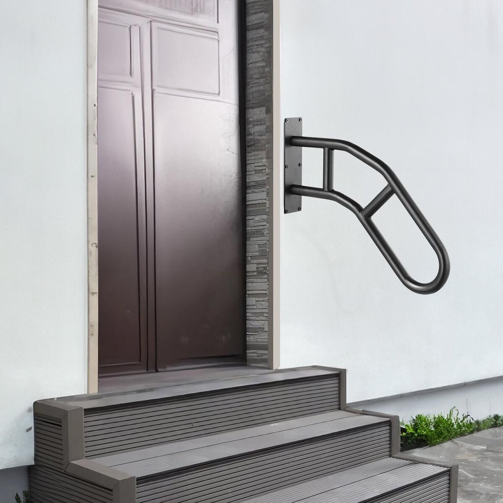 Handrails for Outdoor Steps 29" Wall Mount Safety Railings for 1-3 Steps