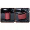 Car Seat Back-Mounted Organizer Storage Box, Non-Destructive Installation Waterproof Leather Texture Multi-Functional Trash Can Door Side Storage for