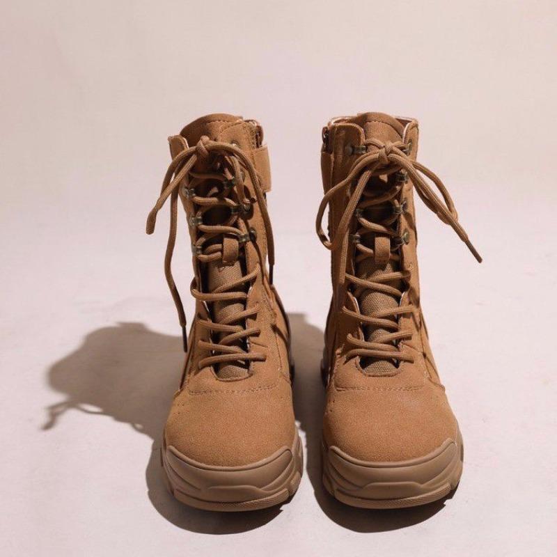 

Fashion Summer Women s Waterproof and Non-Slip Outdoor High Top Mid-Tube Boots 35