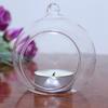 Aug. 8Cm Hanging Glass Flowers Plant Vase Stand Holder Terrarium Container Candlestick Tealight Holder Home Decor