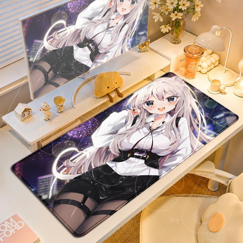 Hololive Laptop Keyboard Mat Computer Cute Girl Mouse Pad Large Office Cabinet Carpet Hololive Shishiro Botan Mousepad 900x400mm