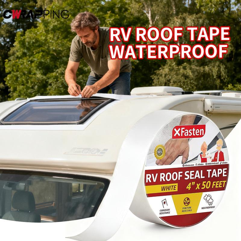 Caravan for RV Trailers and Photovoltaic Campervan Accessories Repair Heavy Tape Waterproof Stckers Camping Car Accessory Home