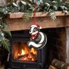 Wood Hanging Crafts for Christmas 12/24Pcs 2D Wooden Ornaments, Woodland Animal Decorations, Forest Durable Holiday Ornaments Creature Ornament Tree,