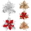 10pcs Simulation Flower Christmas Flower Honeysuckle Christmas Tree Pendant Accessories Decoration Fake Flower DIY Handmade
