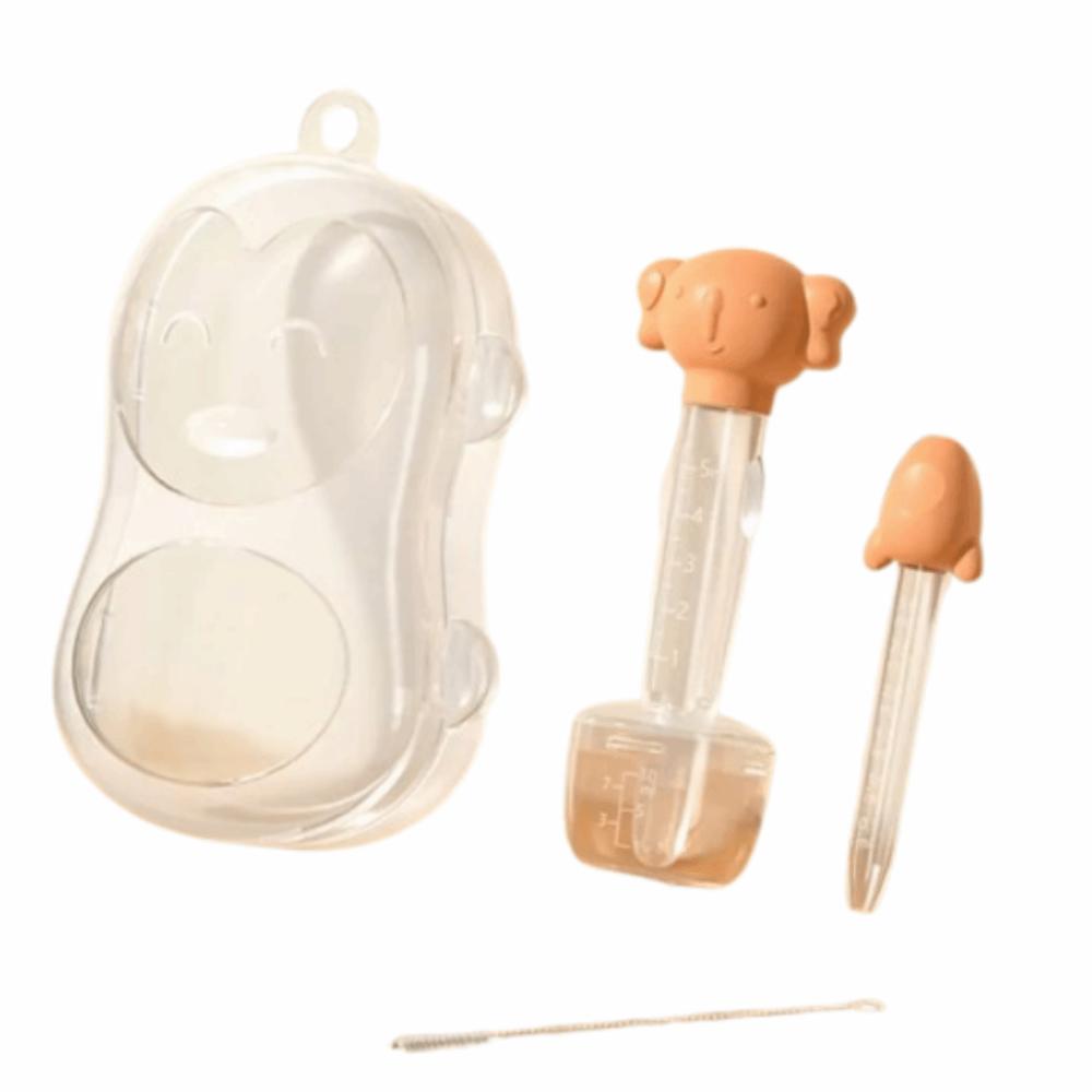 

5Pcs/Set Cute Baby Medicine Feeder Cartoon Shape Baby Liquid Feeder Dispenser Toddler оранжевый