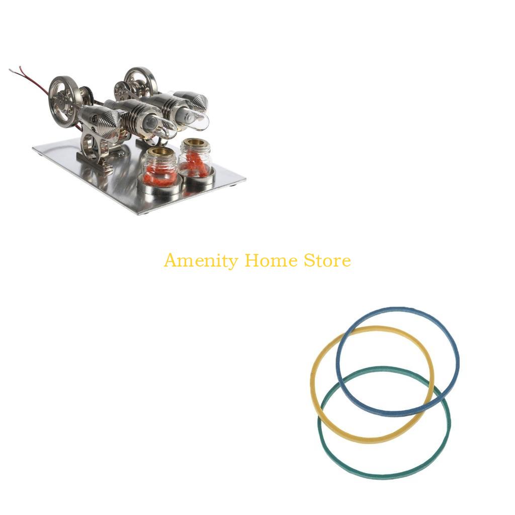 F26C Double Cylinder Stirling Engine Motor Model Scientific Easy Operation China Mainland