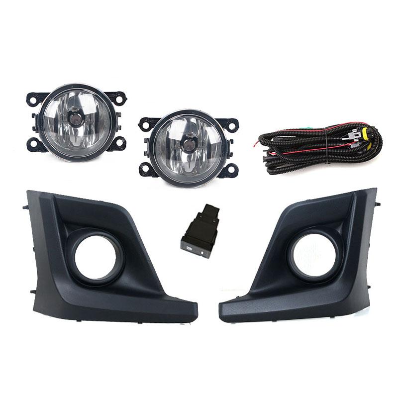 

1 компл. для Subaru XV Crosstrek 2018, передний бампер автомобиля, противотуманная фара, крышка лампы, рамка, решетка капота, ободок, переключатель жгута проводов one set