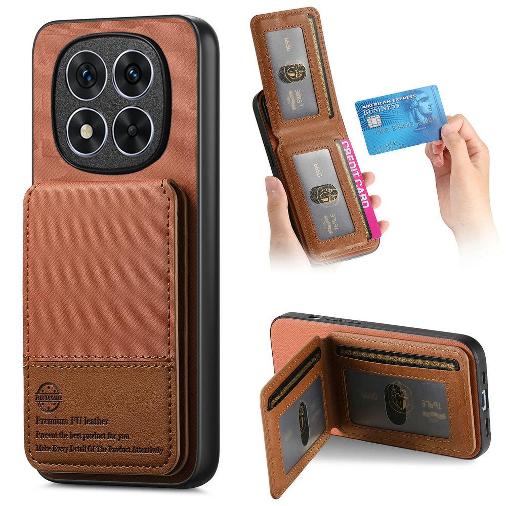 Handyhülle für Xiaomi Redmi Note 14 15 Pro Plus RFID Leder Kartenrückseite Mi Telefon Redmi 15c 14c Note 15 14 Pro+ Brieftaschen-Hülle