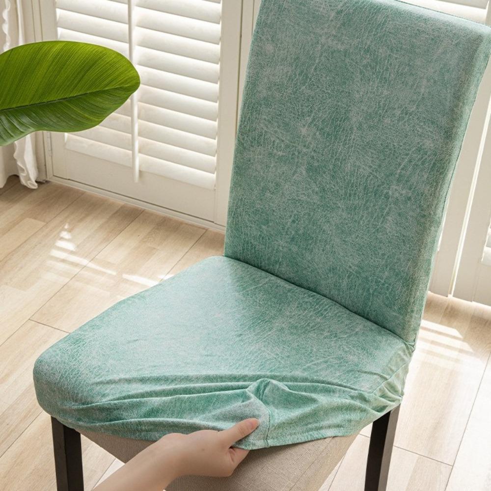 Dust-proof Waterproof Chair Cover Removable Chair Slipcovers Retro Dining Chair Cover Living Room