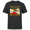 Best Lab Dad Ever Mens T Shirt Funny Dog Vintage Graphic Letter Tee Top