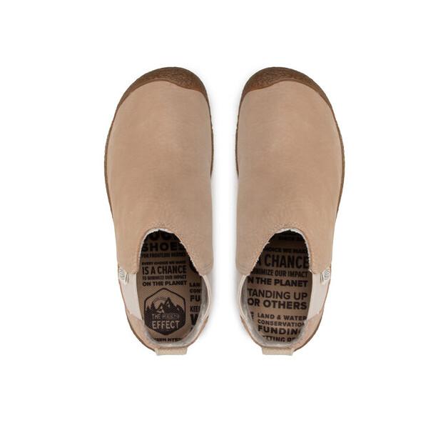 Keen Mosey 1026453 Beige Leather Chelsea Boots