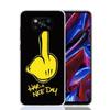 Middle Finger Phone Case For Xiaomi Poco F7 Ultra X7 X6 Pro X5 Redmi 15 15C 13 13C 12 12C 10 10A 10C 9 9A 9C 9T Shell Poco X7 X6