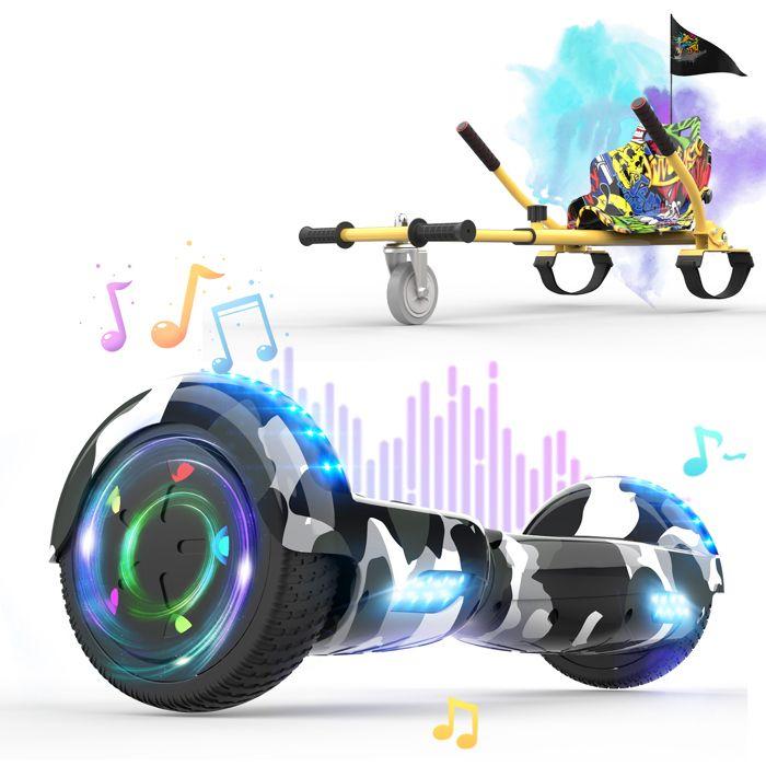 Pack Hoverboard camouflage et Hoverkart hip-hop - RCB - Cadeau Super pour les Enfants