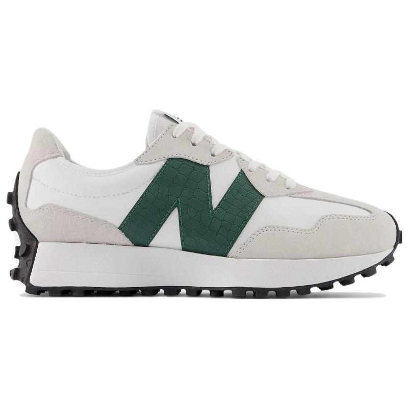 New Balance 327 White Nightwatch Green Women's Sneakers WS327DC