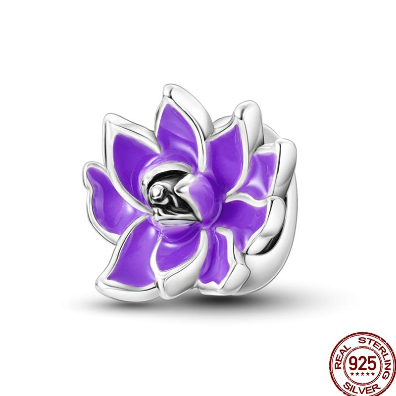 Spring Charm Copper Four-Leaf Clover Butterfly Dragonfly Pendant Beads Suitable For 3Mm Original Bracelet Diy