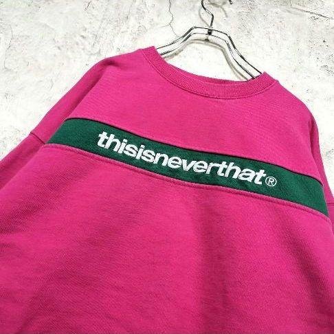 [USED] Popular Thisisneverthat BTS Sweatshirt, Pink, Size M
