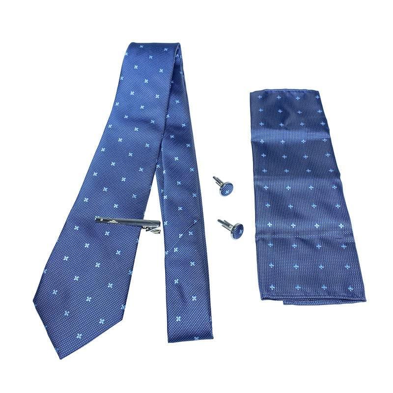 [Xiang Ru] 4-Piece Tie Set: Stripe, Check, Solid, Floral Pattern. Suitable for Business, Work, Commuting, Job Hunting, Weddings, Father's Day,