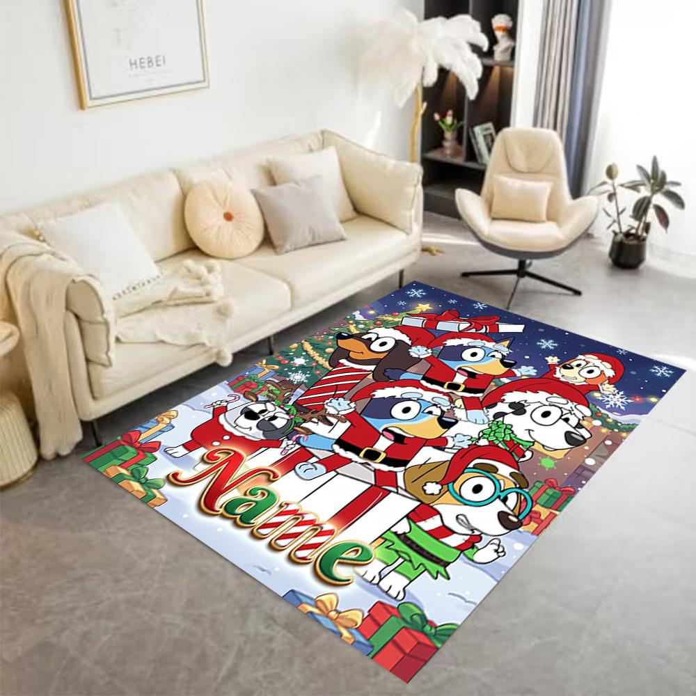 Halloween Costume Parade Customizable Name Floor Rug Office Rug Perfect for Kitchen Entryway Playrooms Study Room Anti-slip Rug Anime Office Decor