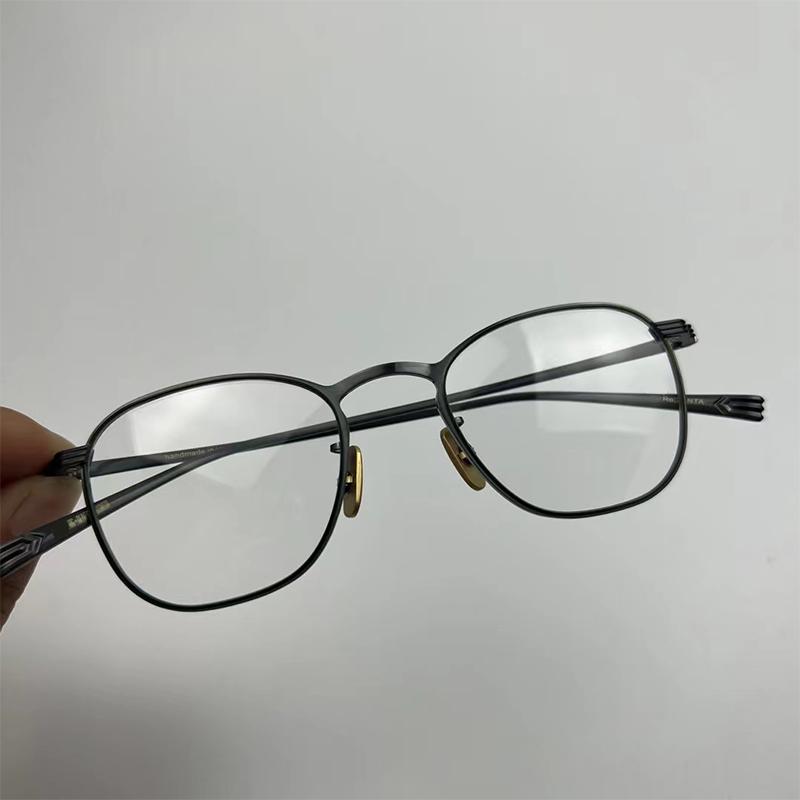 

Высококачественные японские титановые ретро квадратные очки оправа мужские очки женские оптические рецепты близорукая линза САНТА