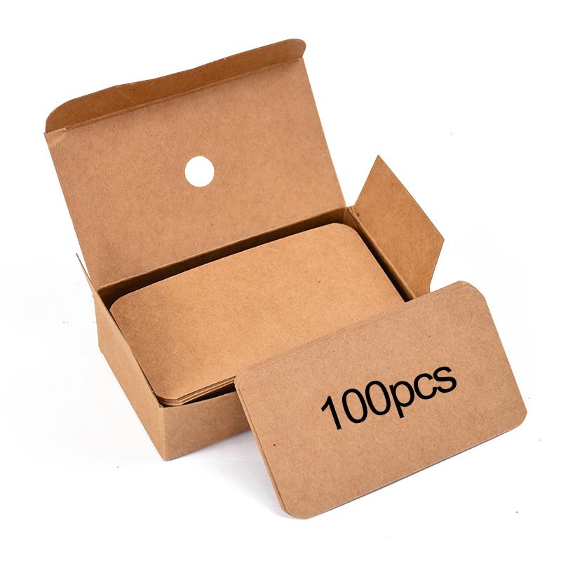 

100 шт./коробка Пустые карточки из крафт-бумаги Сделай сам Открытка Подарочные бирки Свадьба День рождения Вечеринка Приглашение Пригласительные карточки Карточки для сообщений коричневый