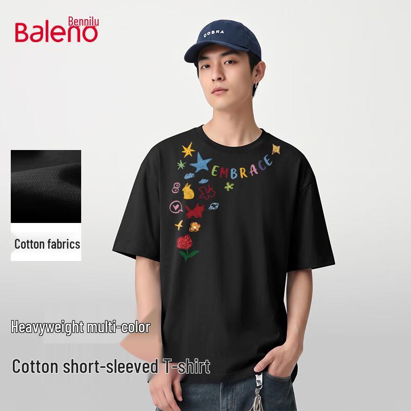 Baleno Men s Combed Cotton Graphic T-Shirt 3XL