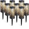 Leaf Pattern Hollowed-Out Solar Lawn Light