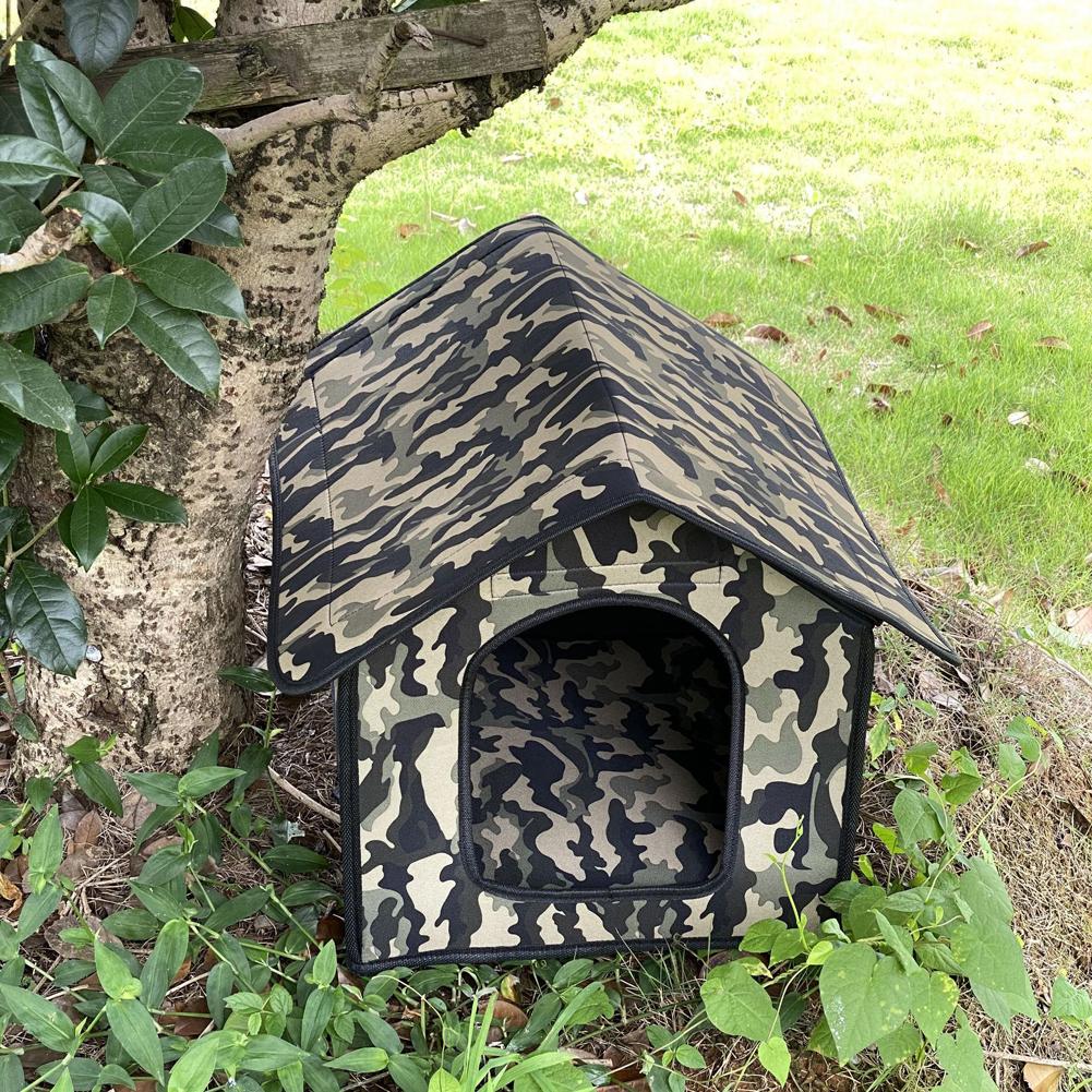 Foldable Cat House Outdoor Waterproof Rainproof Detachable Pet Cave Nest Tent Accessories For Kitten Puppy