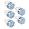 5Pcs Fishing Lure Light Diamond Shape LED Corrosion Resistance Auto Open Flashing Bass Lure Light Blue