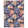 Soft Flannel Throw Blanket Vintage Chicken Floral Leaf Print Lightweight Cozy Warm Sofa Bed Farm Home Decor