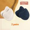 4pcs Sandals Anti-slip Forefoot Pads Stickers Thickened Suede Forefoot Half Inserts High Heel Pain Relief Toe Cushion Foot Care